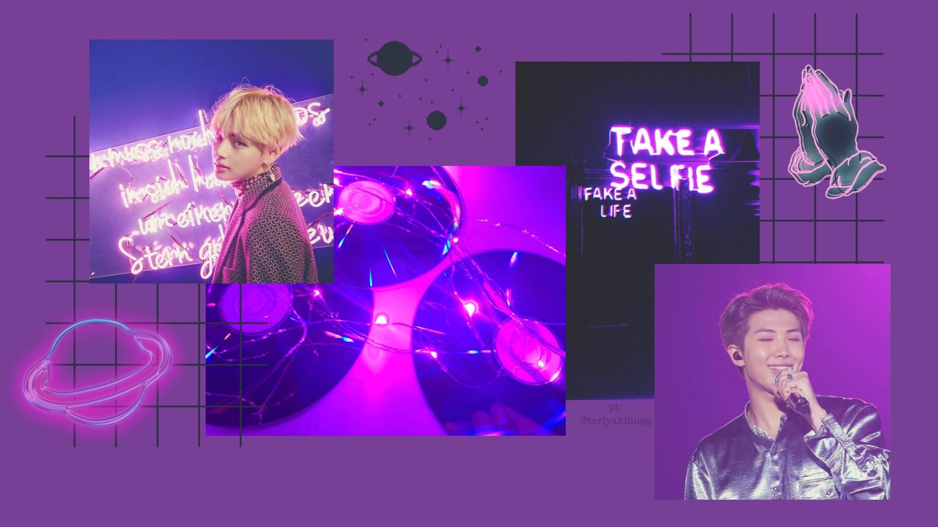 Featured image of post Aesthetic Bts Wallpaper Desktop Purple