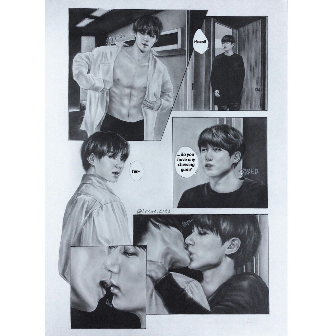 Featured image of post Taekook Fanart Kiss